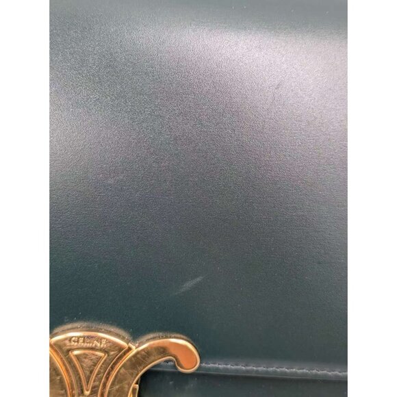 Pre-owned Celine Shiny Calfskin Medium Triomphe Amazone - Picture 14 of 15